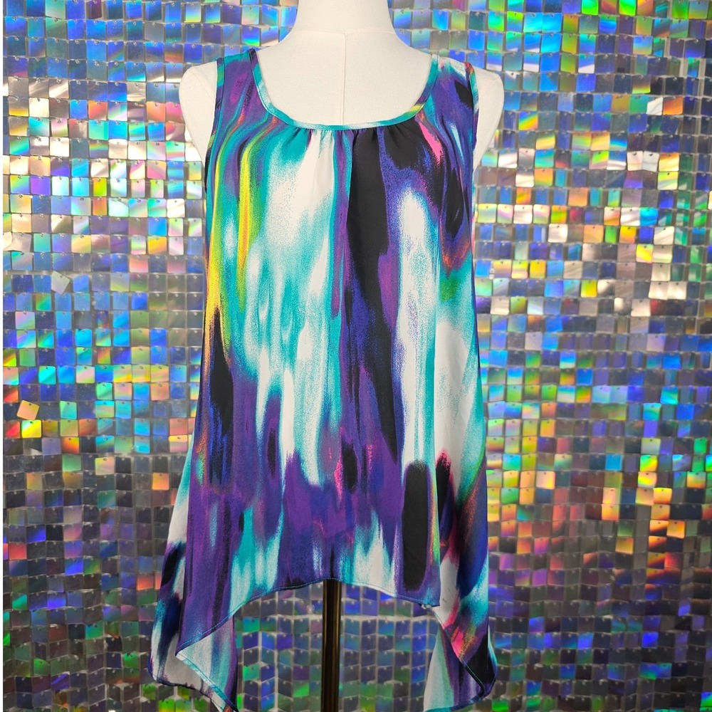 Maurice's Women's Abstract Fairy Hanky Hem Tank Top
